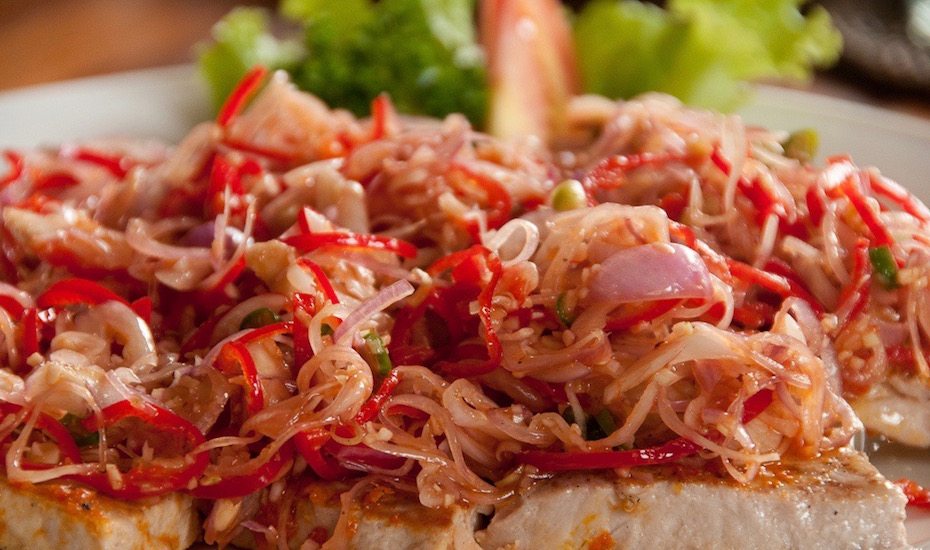 Sambal matah - a traditional spicy sauce in Bali