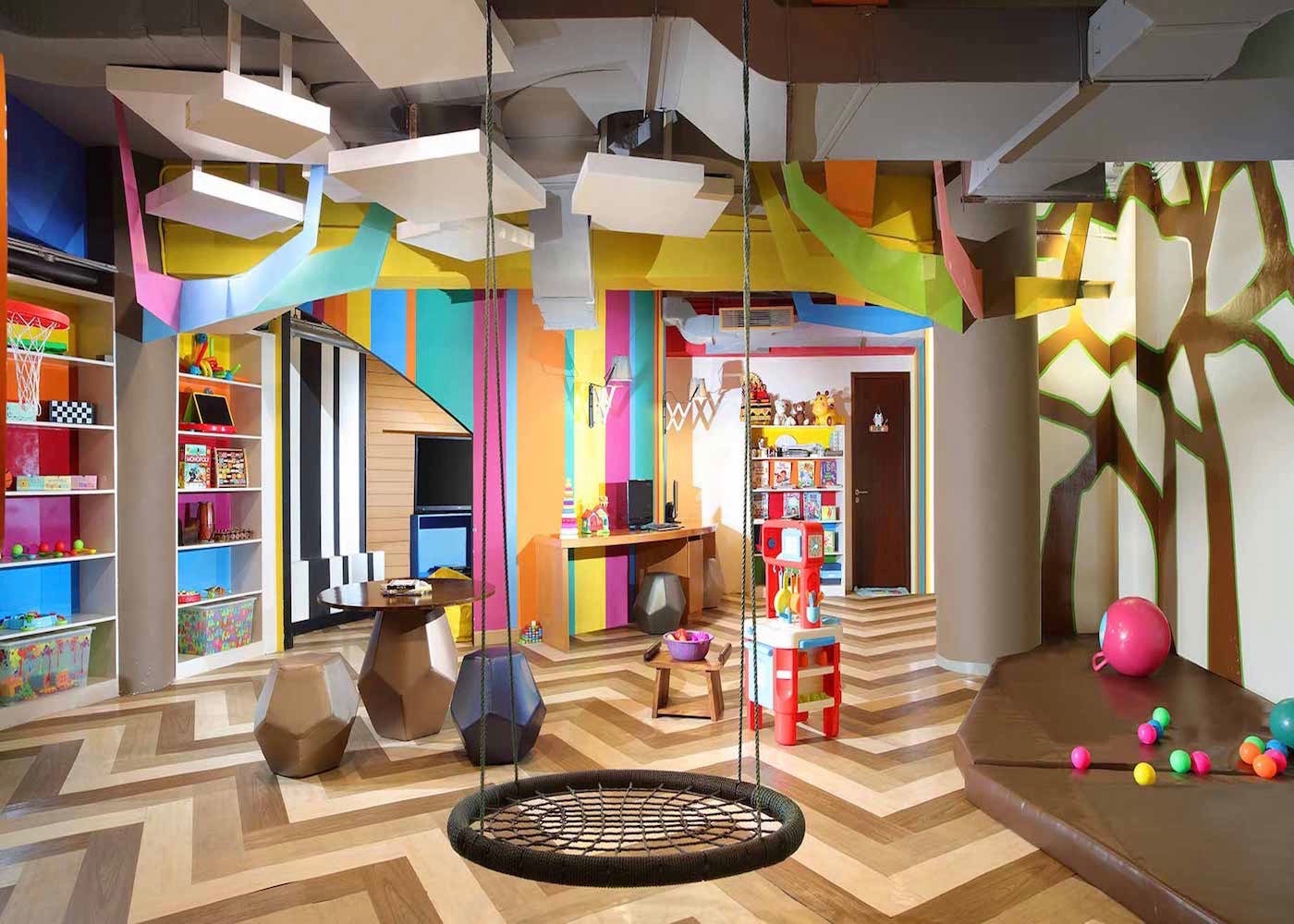 the indoor kids club at RIMBA by AYANA Bali in Jimbaran - a family friendly hotel in Bali Indonesia