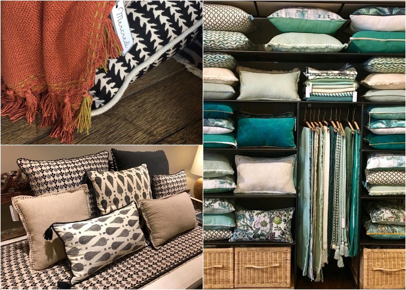 Pillows, blankets and throws from Mercredi in Seminyak, Bali, Indonesia