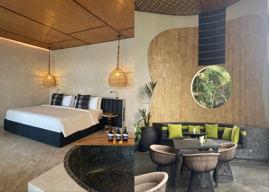 The suite and unique interior at Soulshine - a boutique hotel in Ubud, Bali