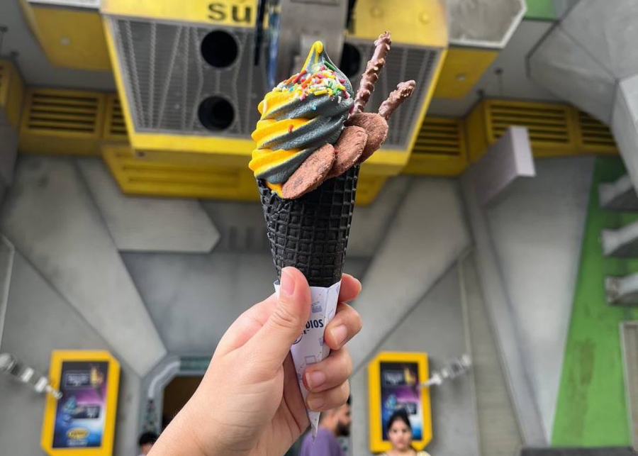 Enjoying an ice cream cone | Universal Studios Singapore at Resorts World Sentosa