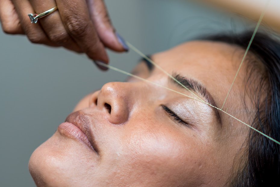 Eyebrow guide: Threading
