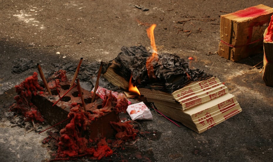 hungry ghost festival singapore | hell money burning