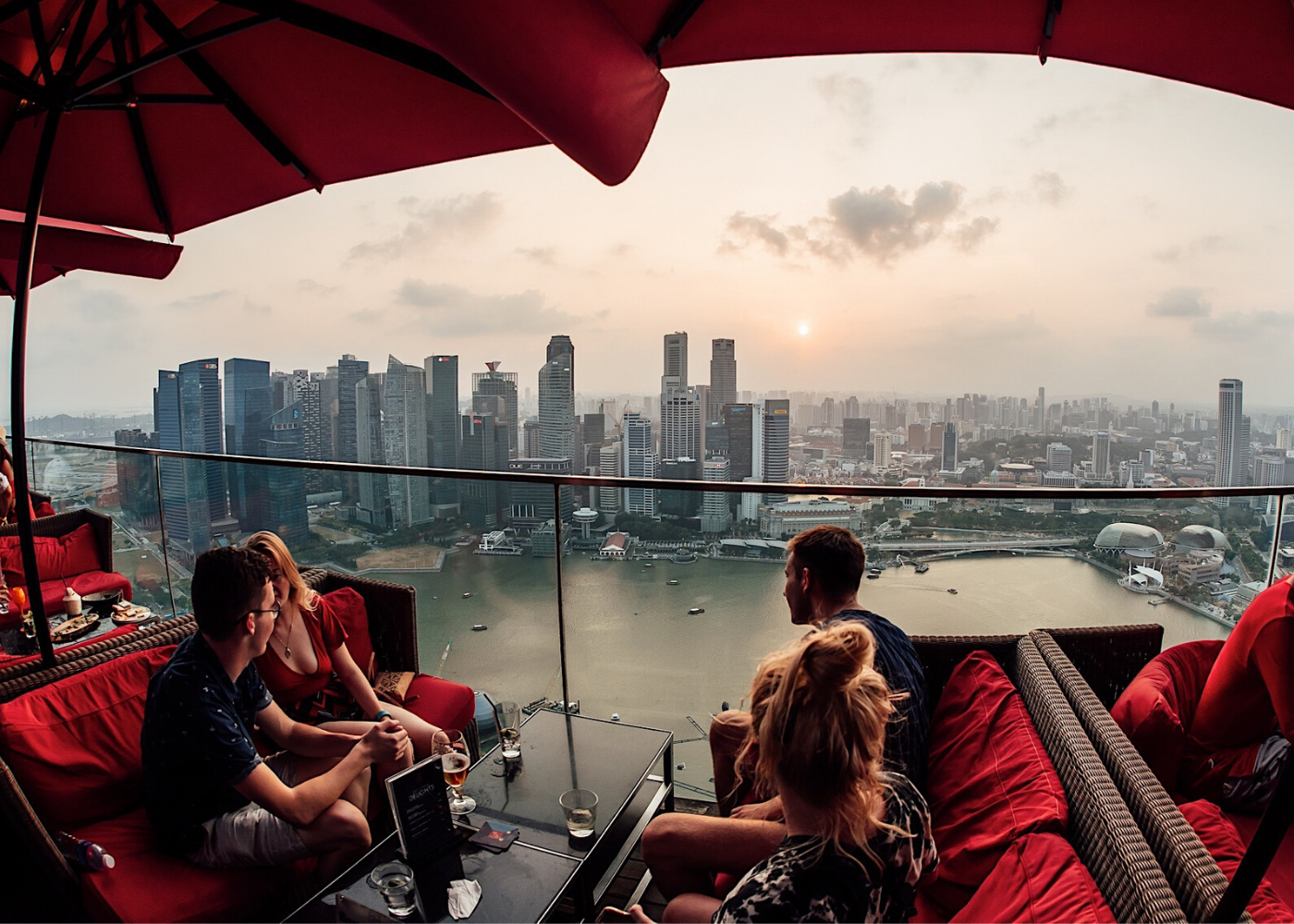 rooftop bar view: late night bars in singapore