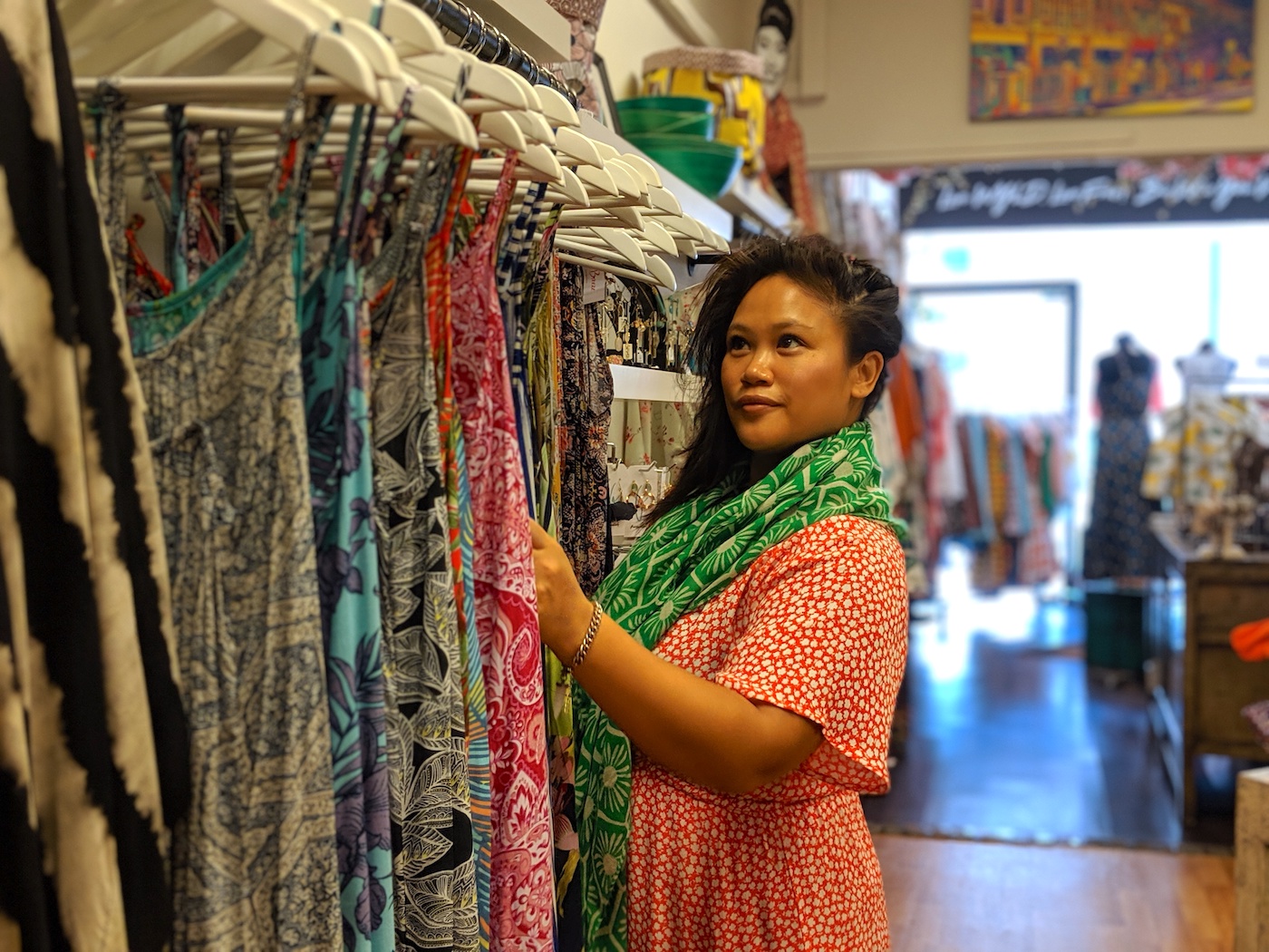 Kara Bensley-Austin founder of WYLD Shop in her Joo Chiat Boutique