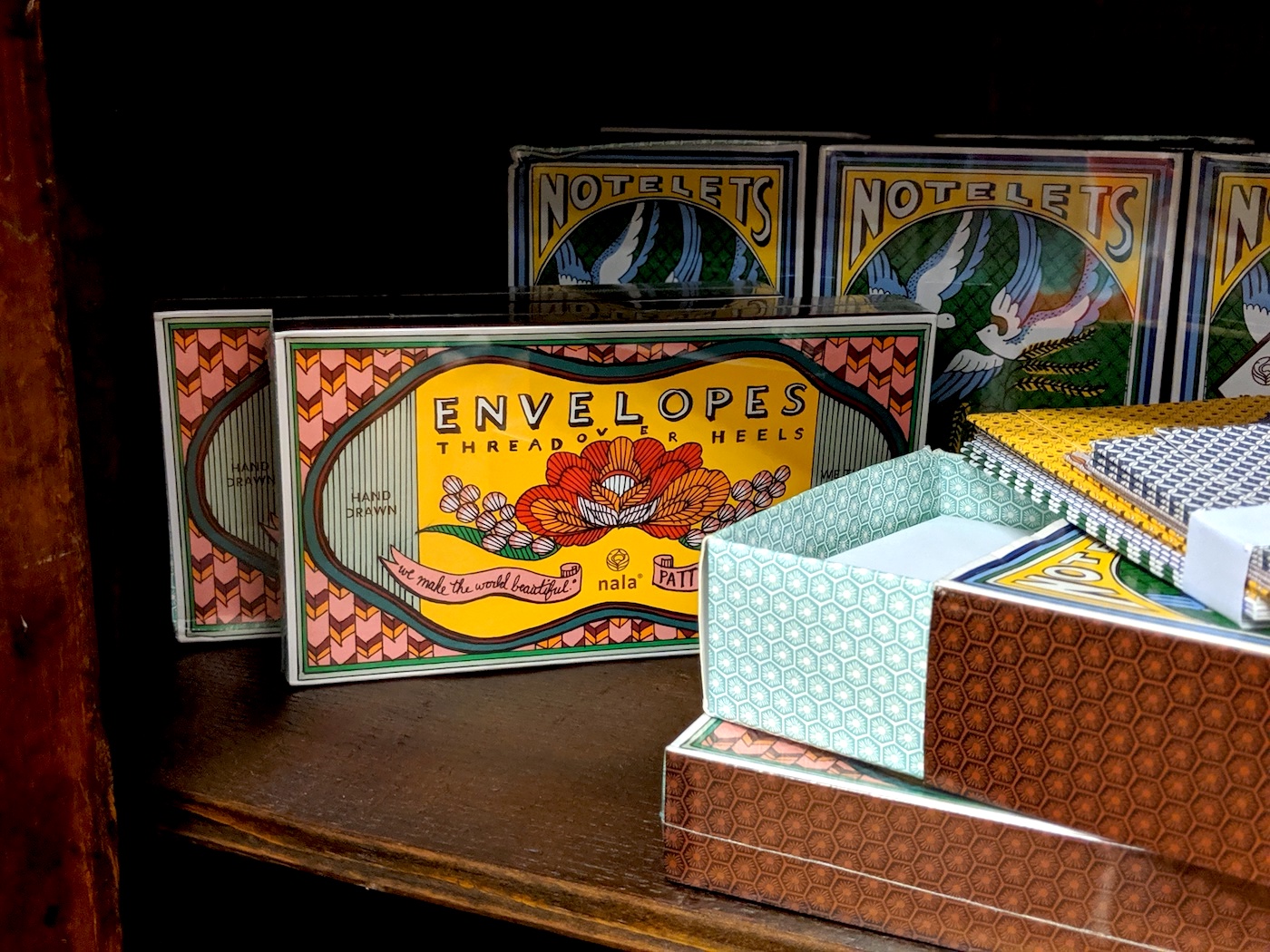 Beautiful patterned stationery by Nala Designs at the WYLD Shop Joo Chiat