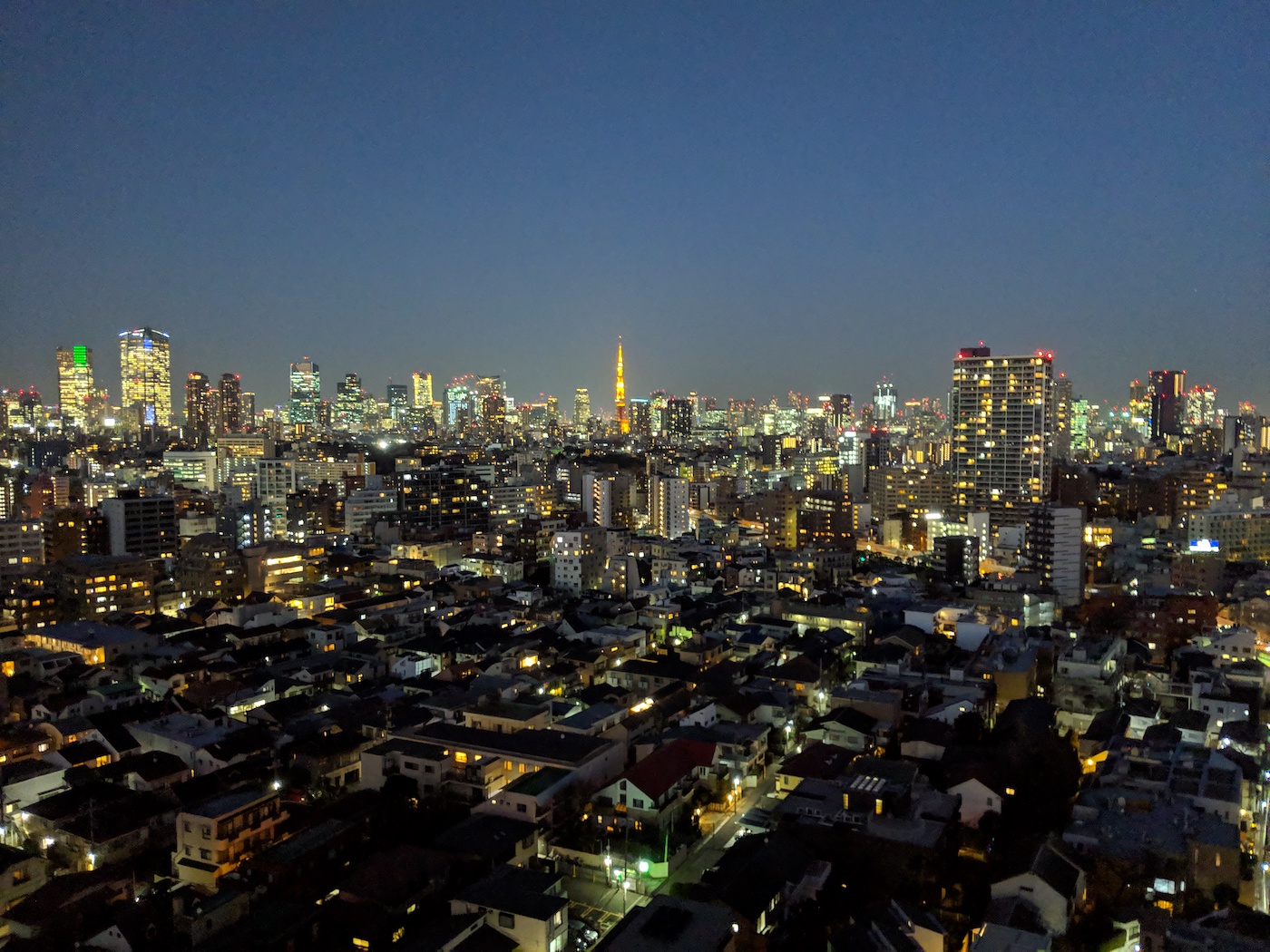 Tokyo city skyline view from Westin Tokyo Ebisu