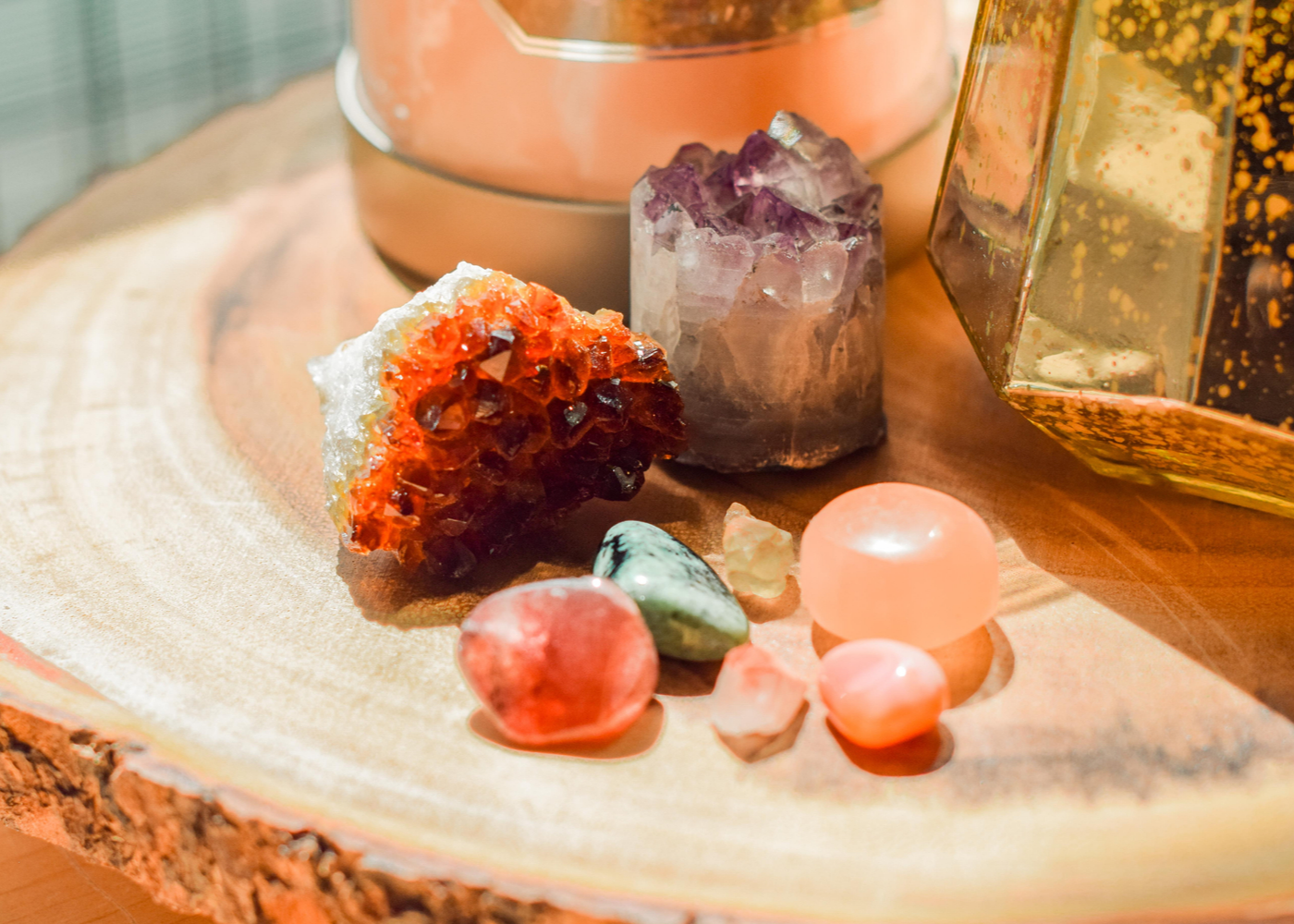 healing crystals soothe anxiety