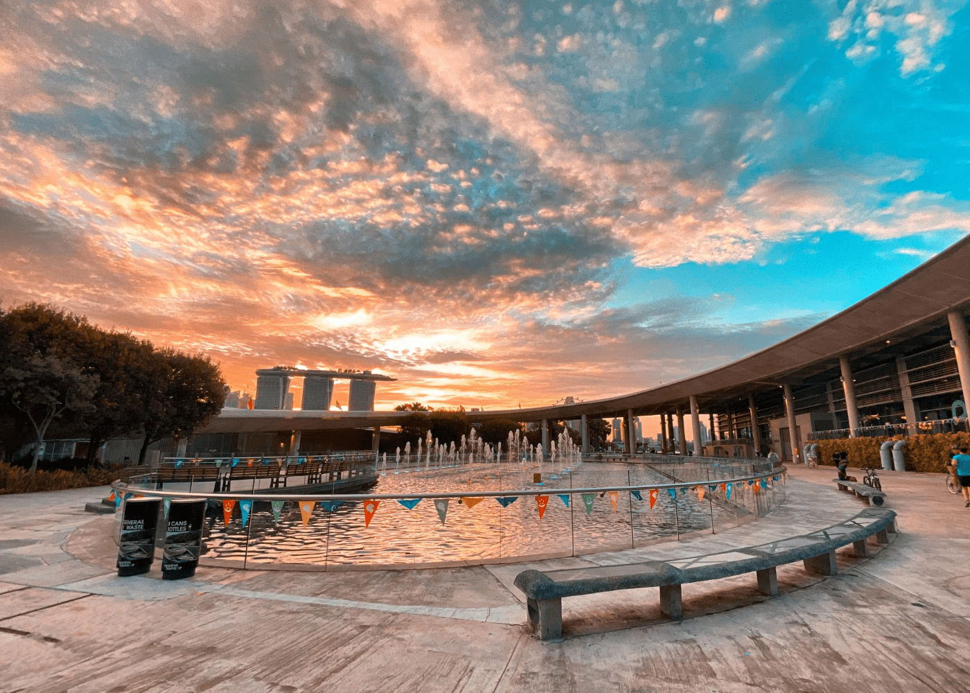 marina barrage | sunrise in singapore