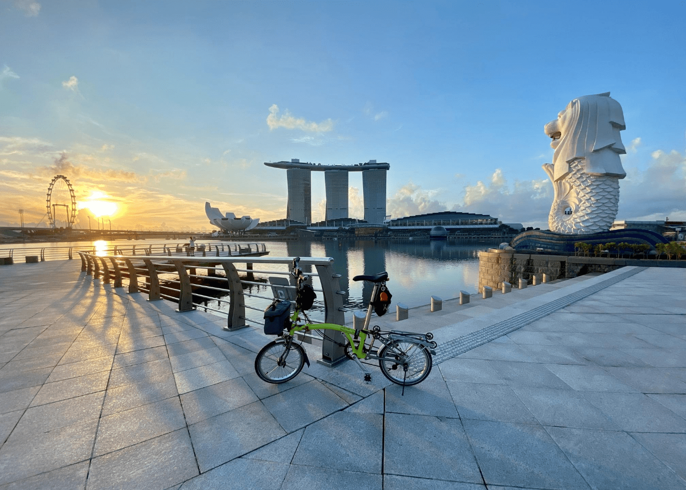 merlion park | sunrise in singapore