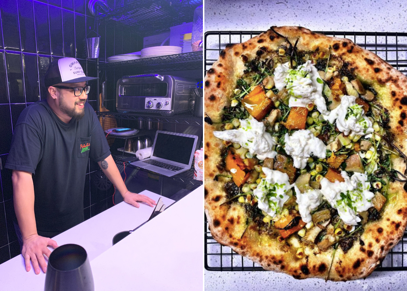 Spotted: Bjorn geeking over his new pizza oven. Photography: Nicole Nithiyah; Smalls_Sg via Instagram
