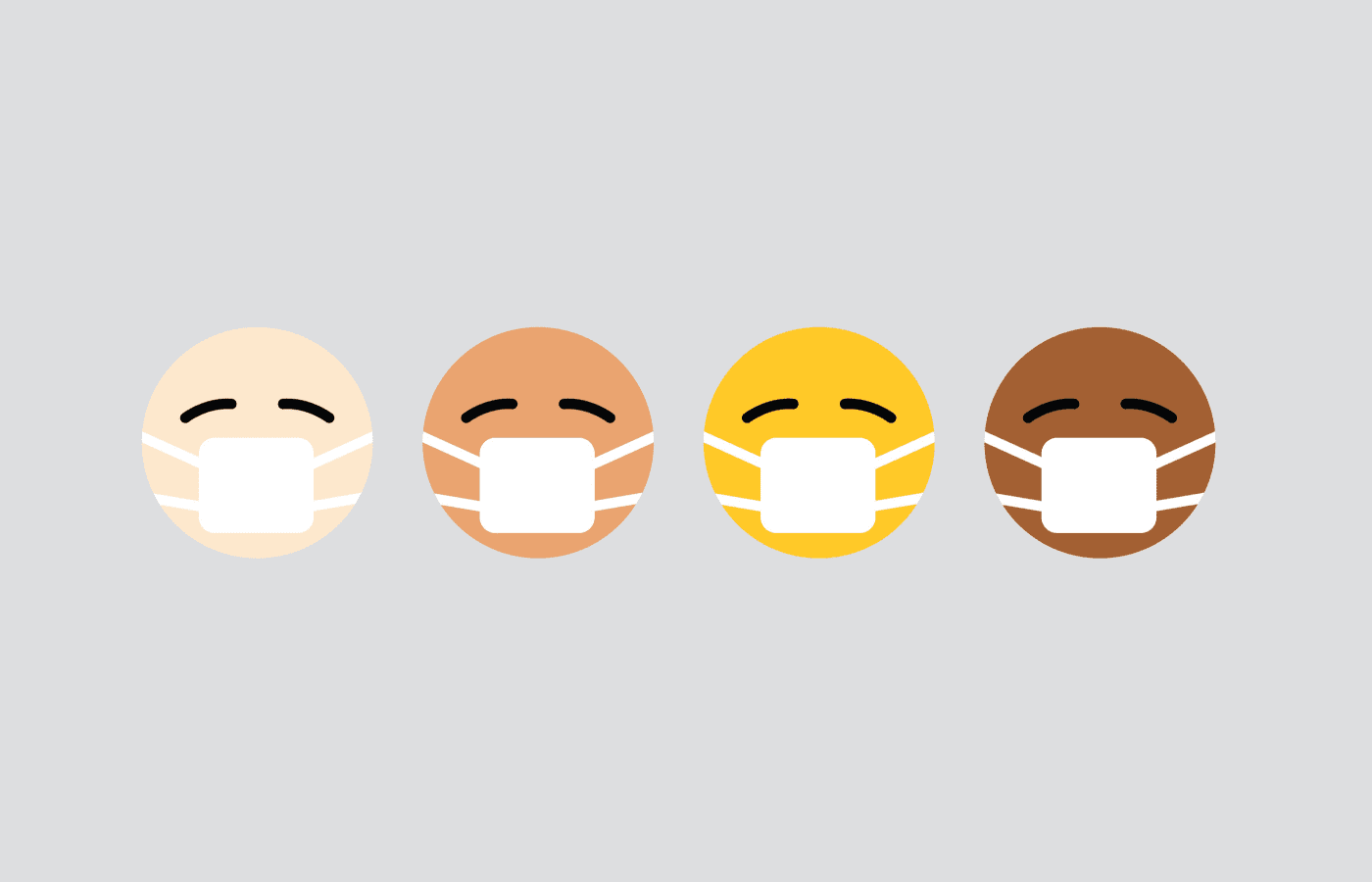 emojis wearing masks | covid-19 phase 2 circuit breaker singapore