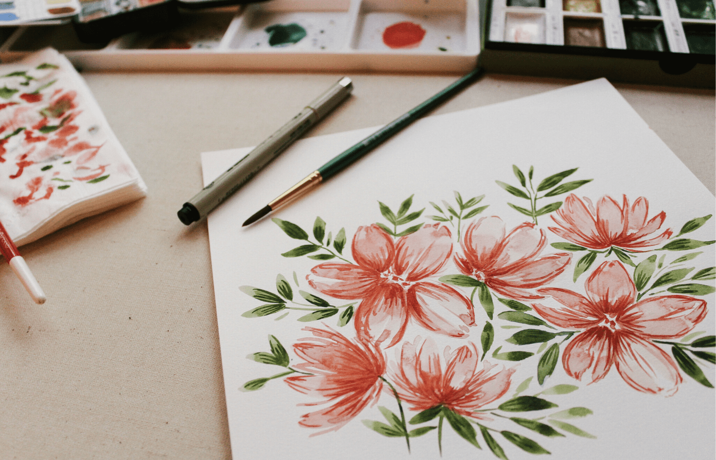 flower painting | online date ideas