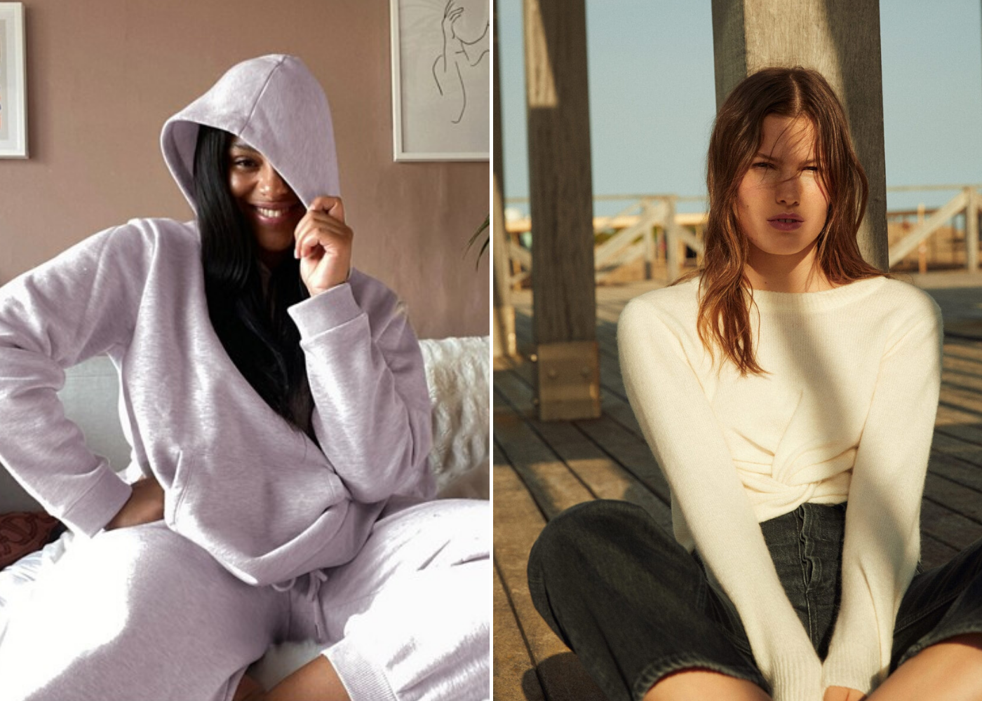 sweater | Stay-in outfits for lounging around the house