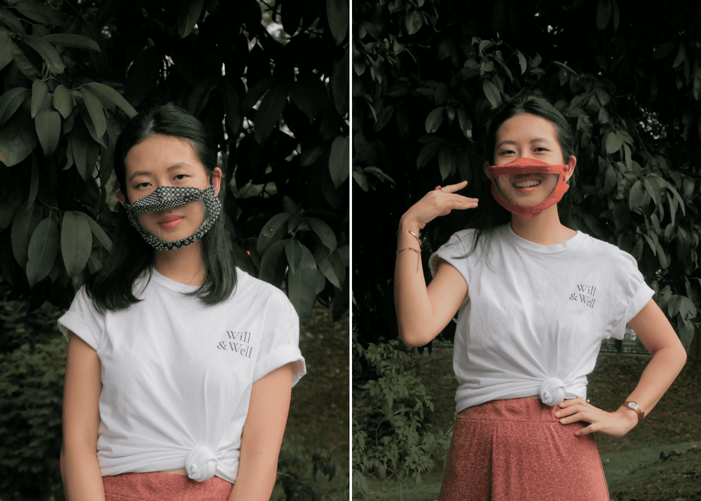 Will & Well clear face masks