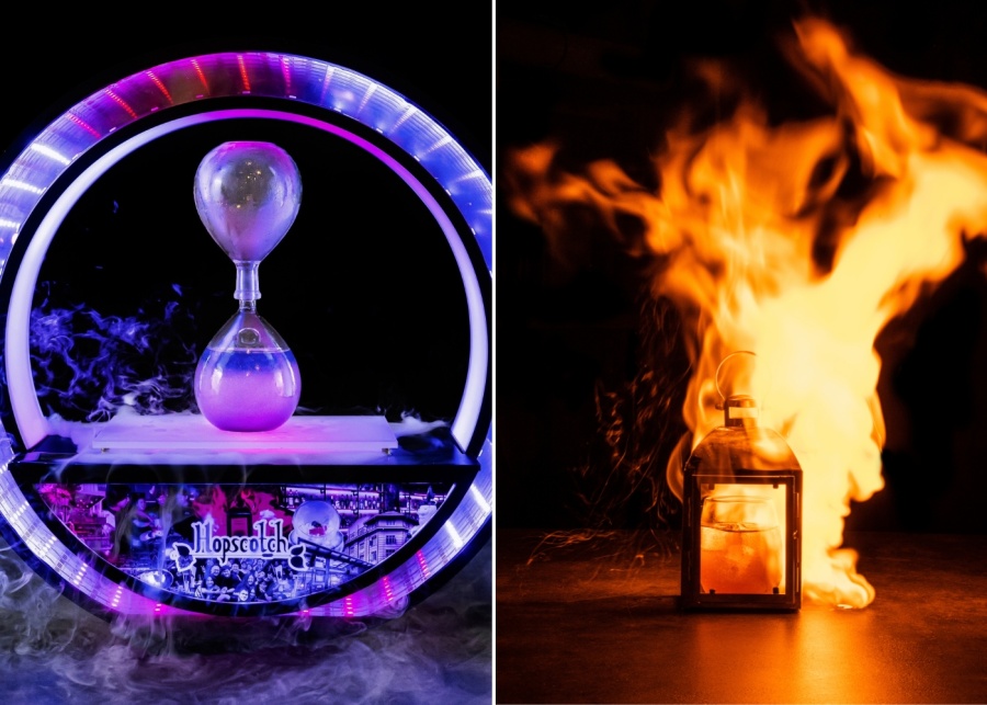 Romantic bars in Singapore - Hopscotch A Decade In Time and Wish Upon A Lantern